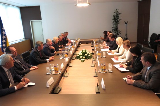 Članovi kolegija Predstavničkog i Doma naroda Parlamentarne skupštine BiH razgovarali sa predsjednikom R Srbije